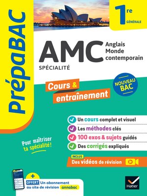 cover image of Prépabac--AMC (Anglais monde contemporain) 1re générale (spécialité)